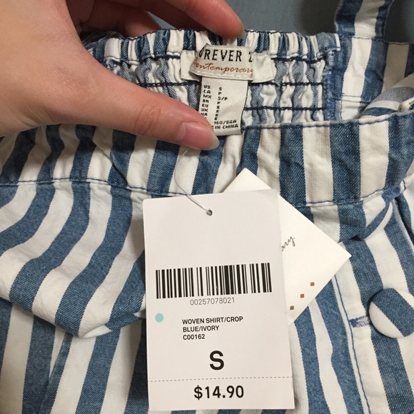 NWT Forever 21 Cropped Tube Top Size Small - Picture 3 of 8